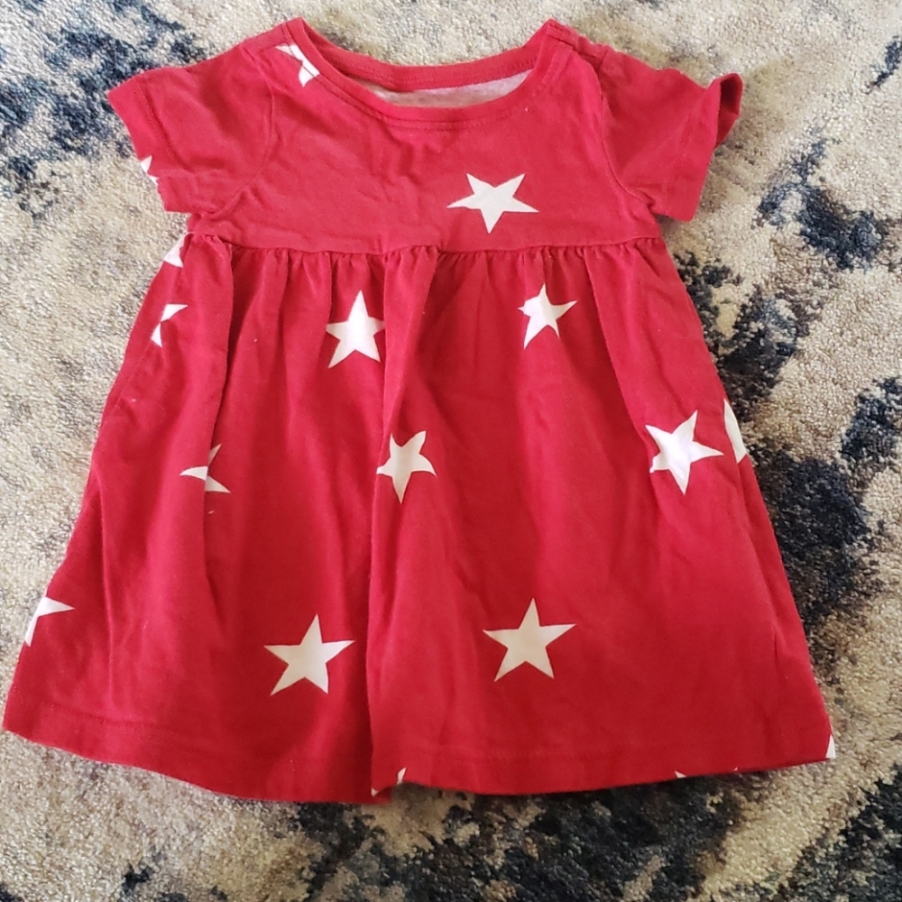 Old navy red and white star dress